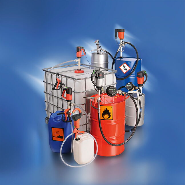 Flux Pumpen - Fasspumpen und Containerpumpen